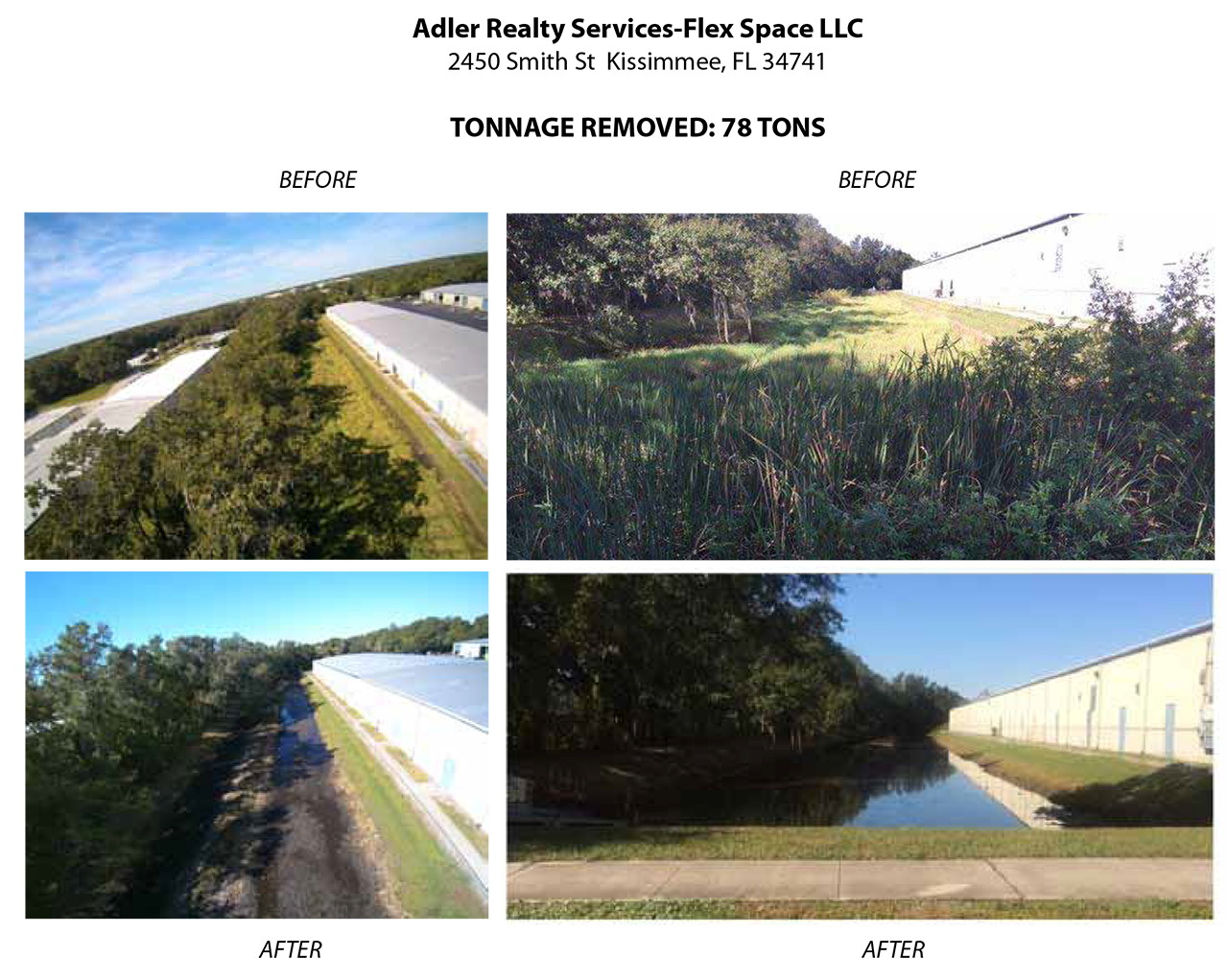 florida pond cleaning before and after four