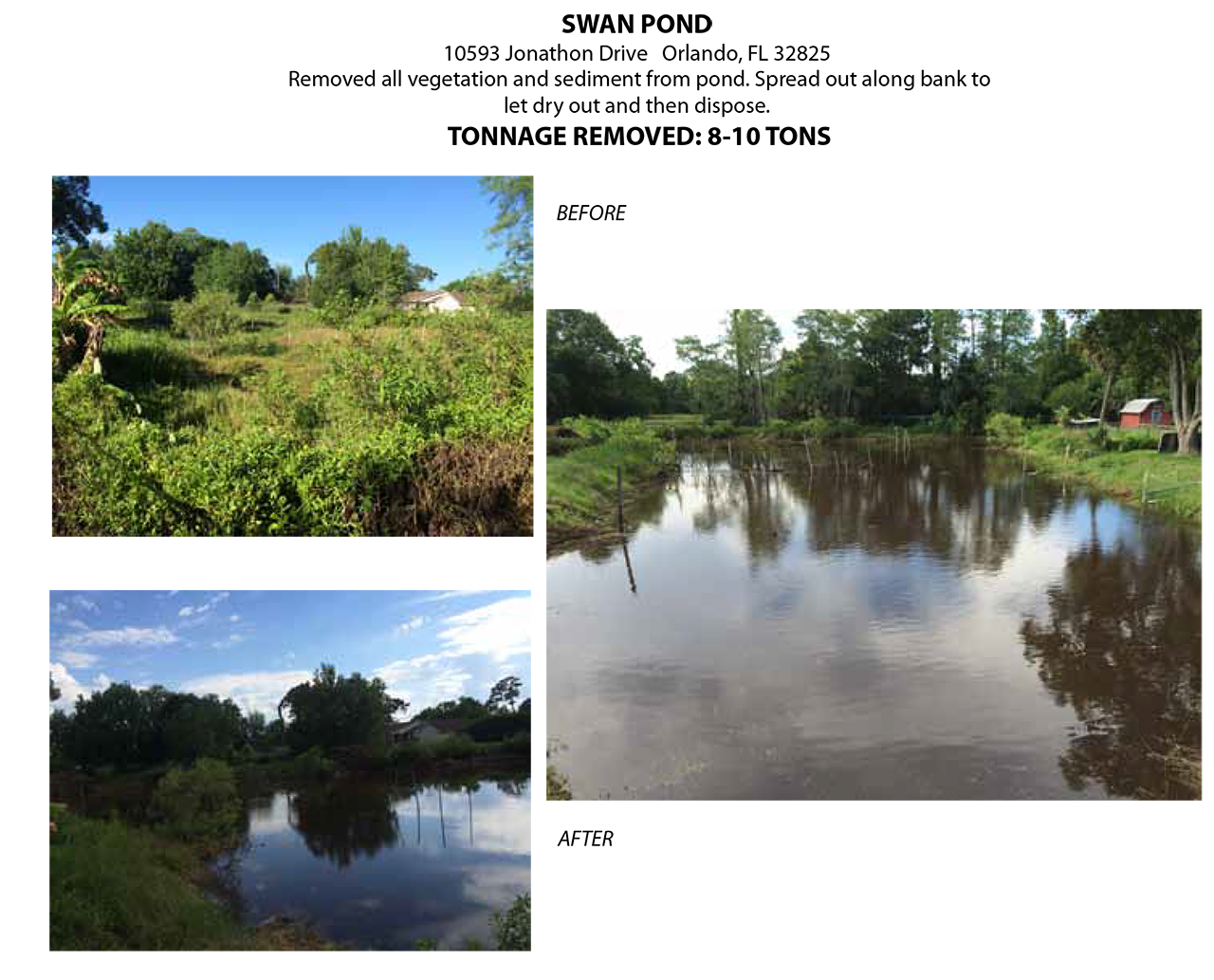 florida pond cleaning before and after six