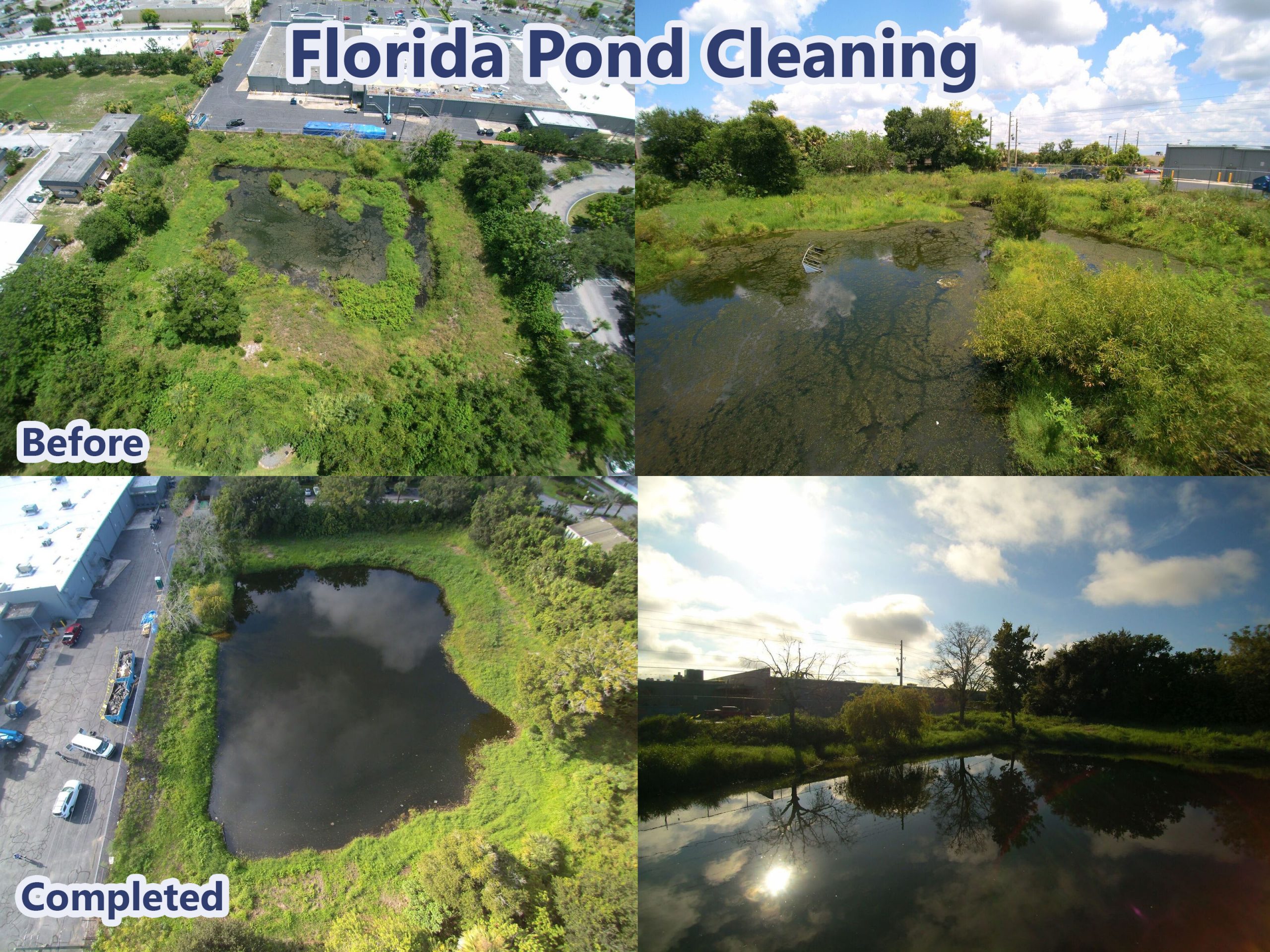 Lake Cleaning, Lake Cleaning Companies, Algae Control, Lakefront Clearing, Lake Maintenance